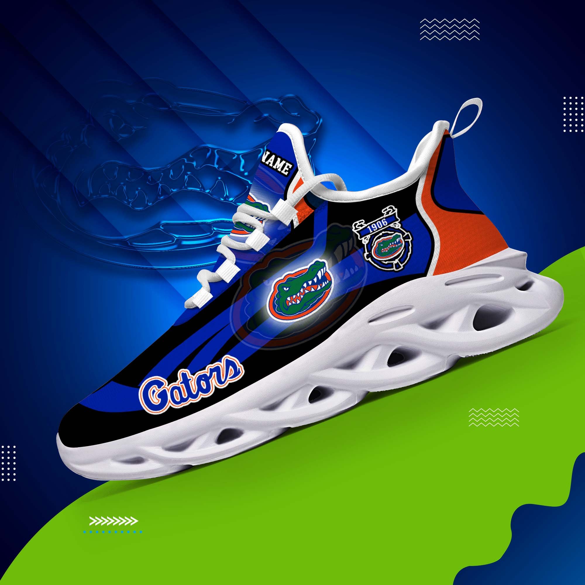 Florida Gators White C Sneakers 2026 Version Personalized Your Name 090