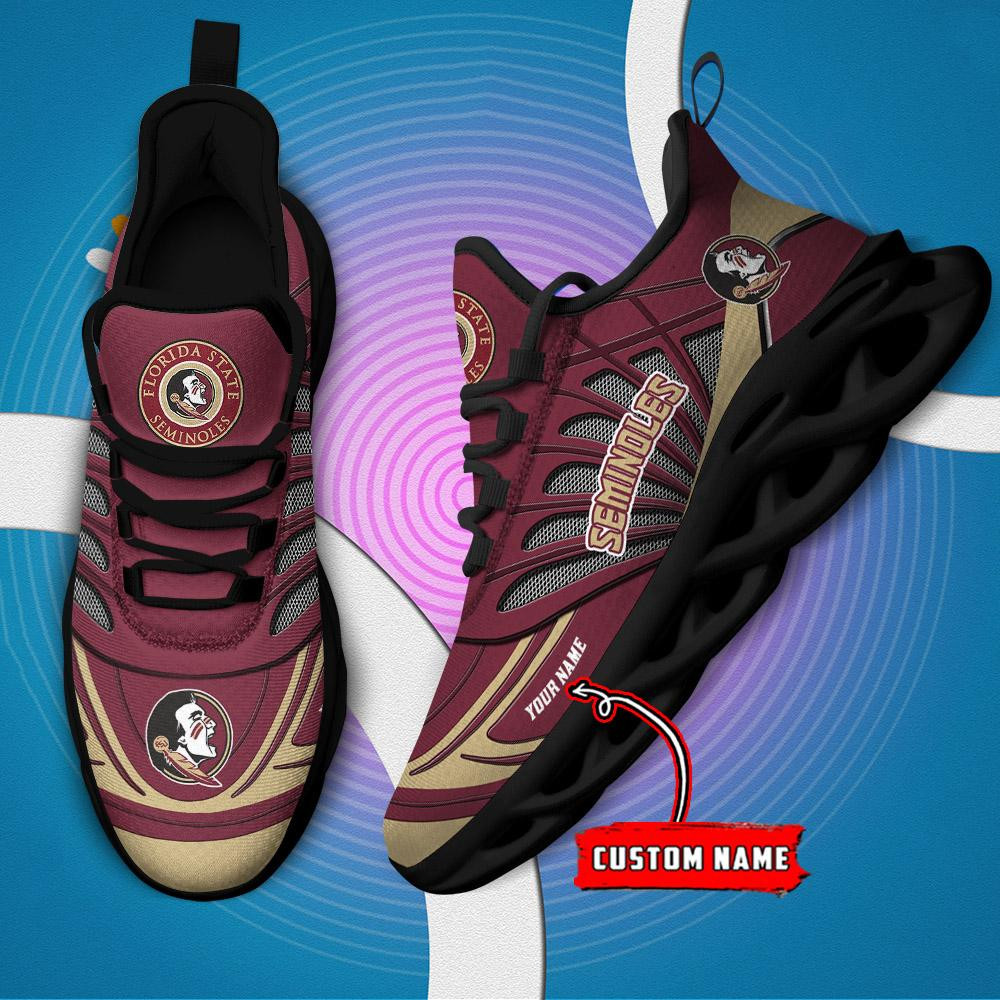 Florida State Seminoles Custom Name Max Soul Shoes
