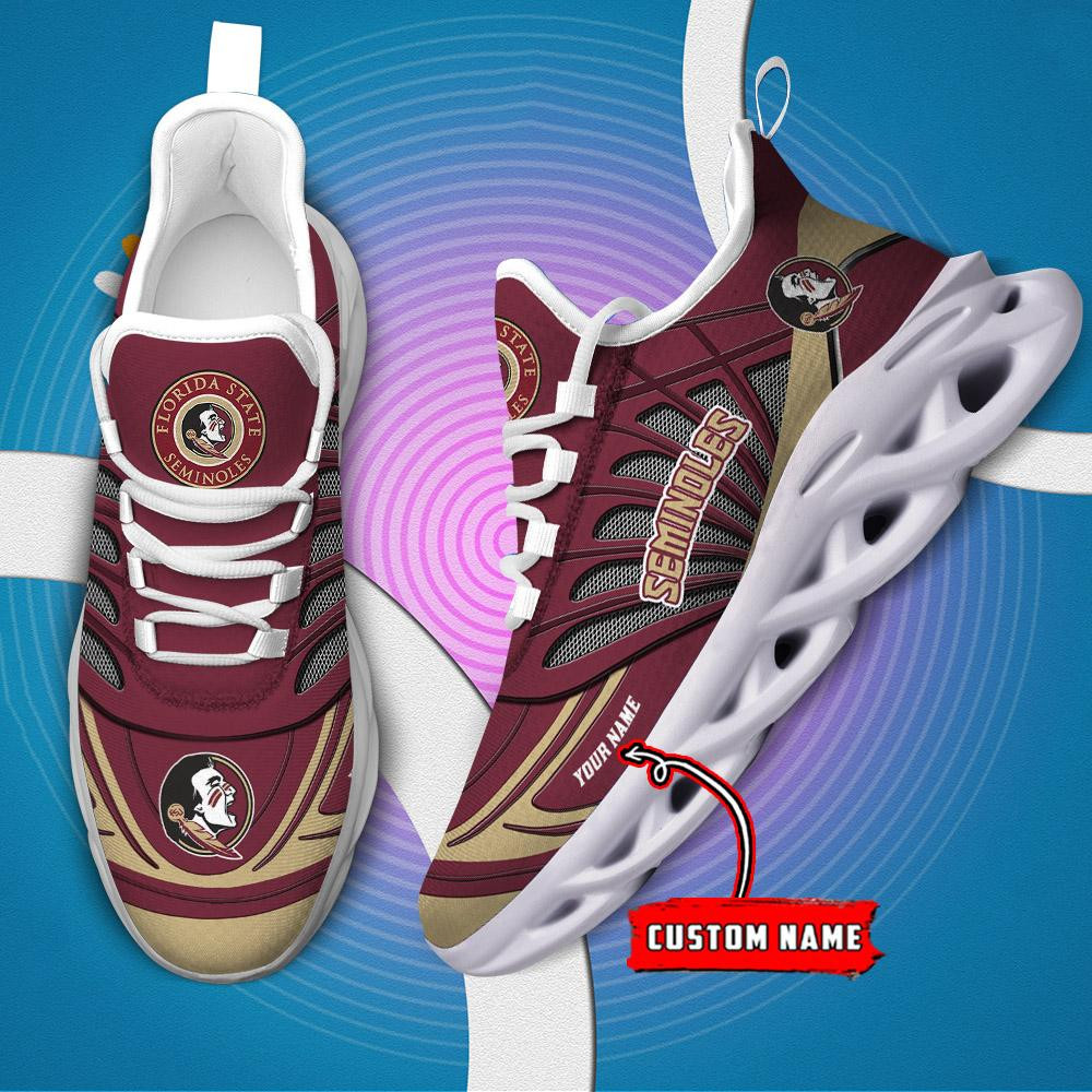 Florida State Seminoles Custom Name Max Soul Shoes