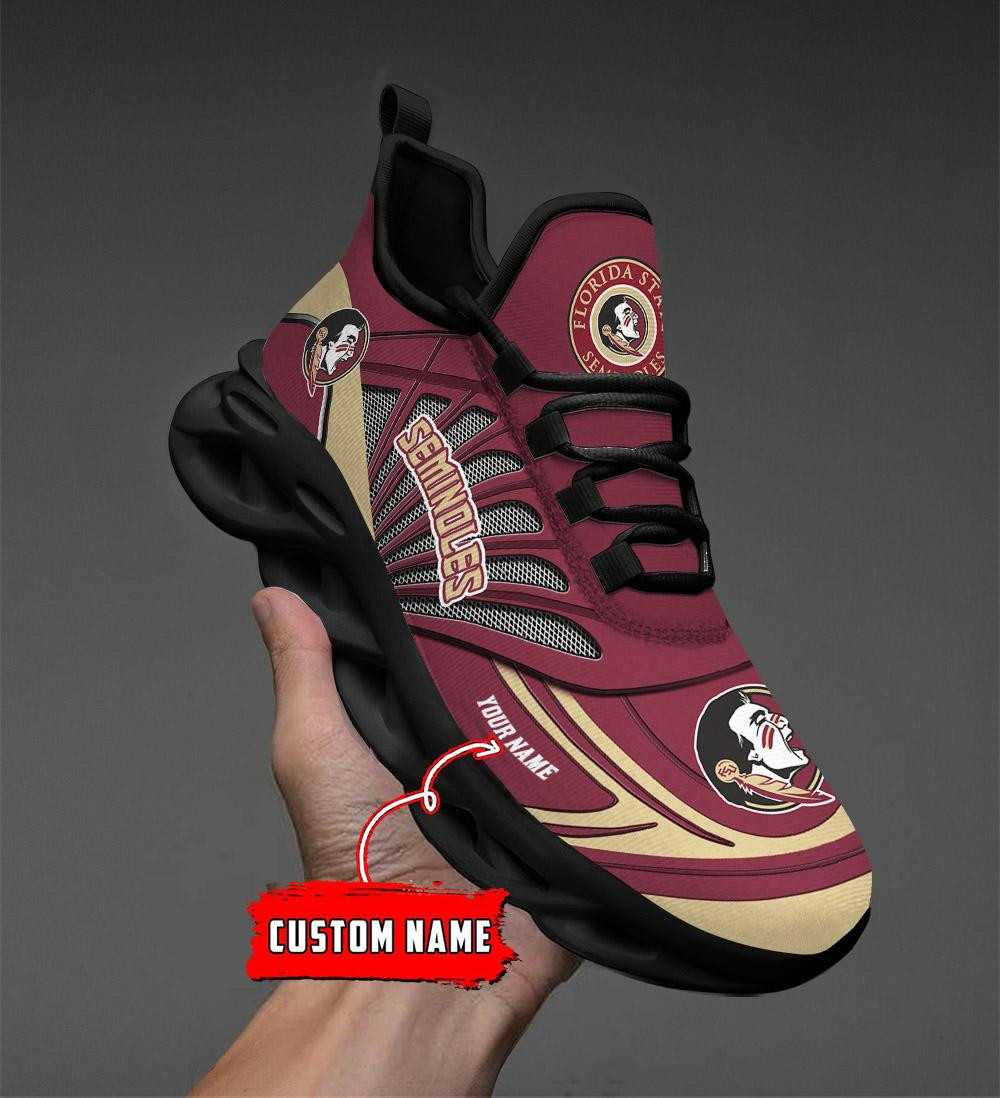 Florida State Seminoles Custom Name Max Soul Shoes