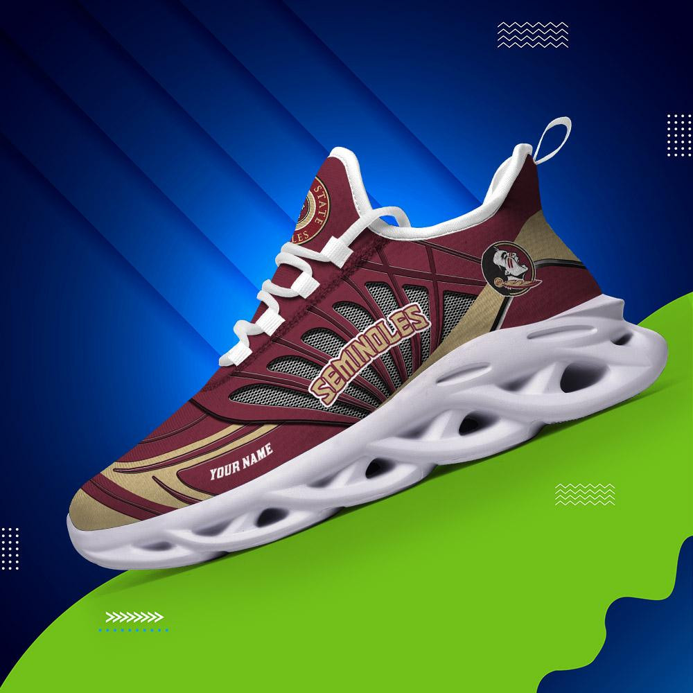 Florida State Seminoles Custom Name Max Soul Shoes