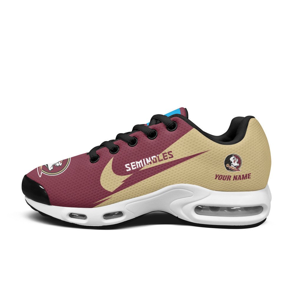 Florida State Seminoles Personalized Name Team Logo Wings Of God Pattern TN Shoes Air Cushion Sneakers