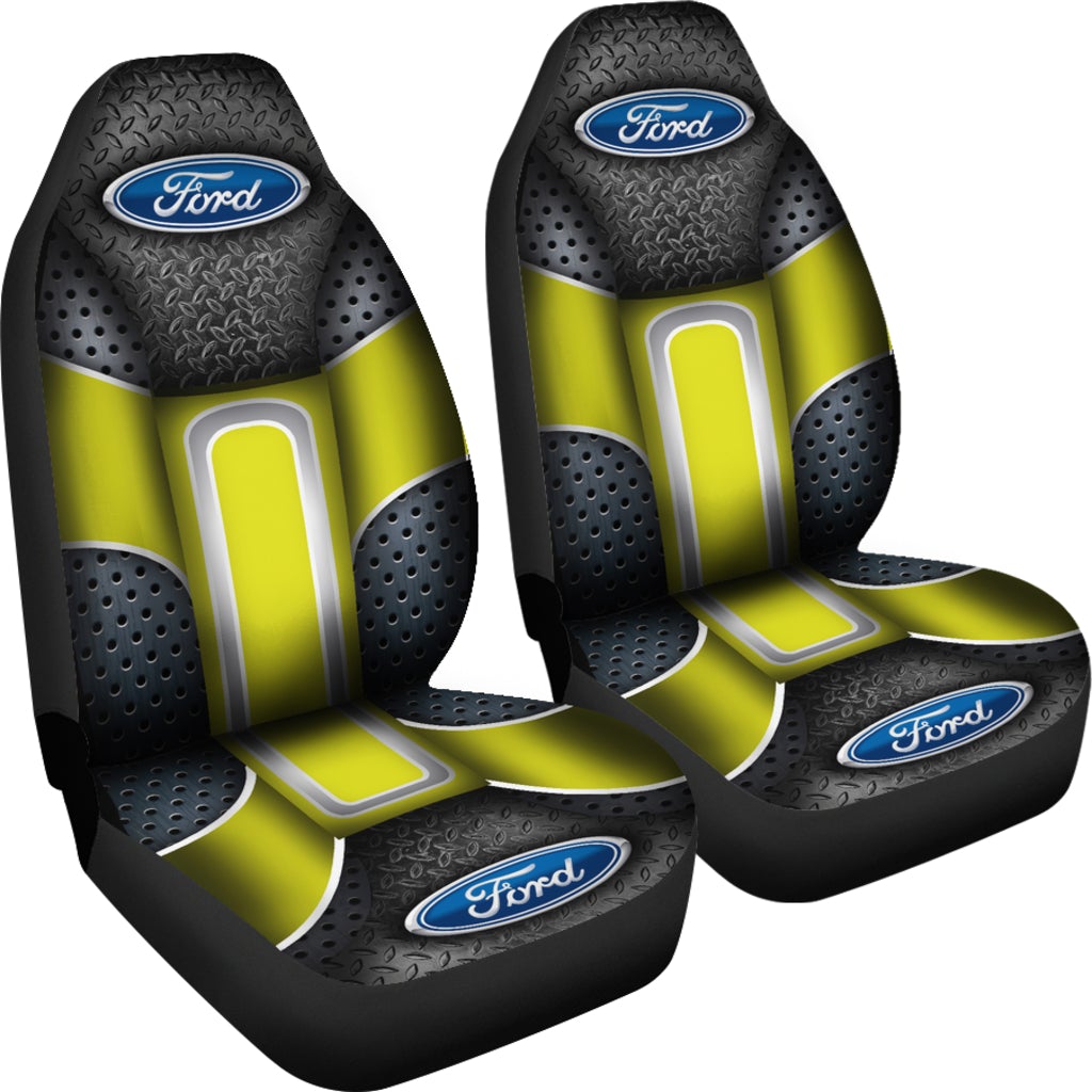 Ford 2 Front Seat Covers Yellow