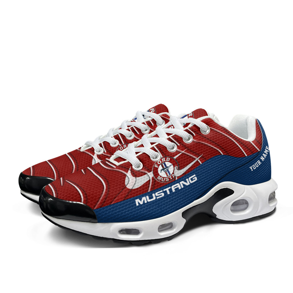 Ford Mustang Vibrant Wave Custom Name TN Air Max Shoes Air Cushion Sneakers