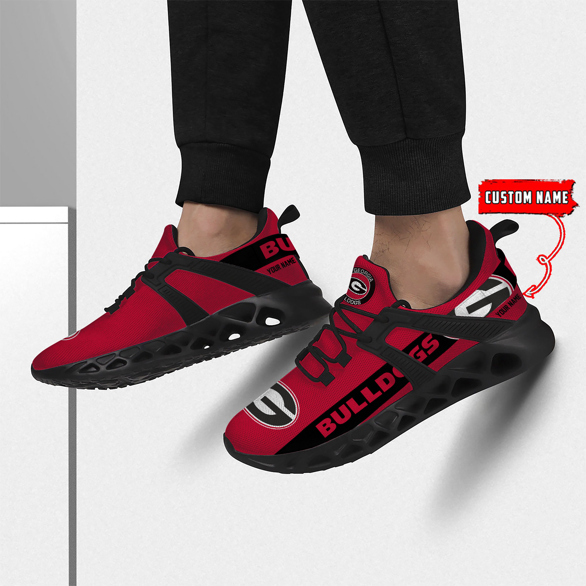 Georgia Bulldogs Football Team Sport Sneakers