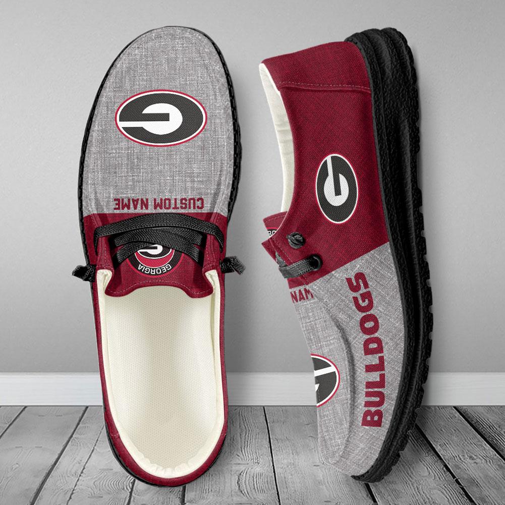 Georgia Bulldogs Personalized Hey Dude Shoes