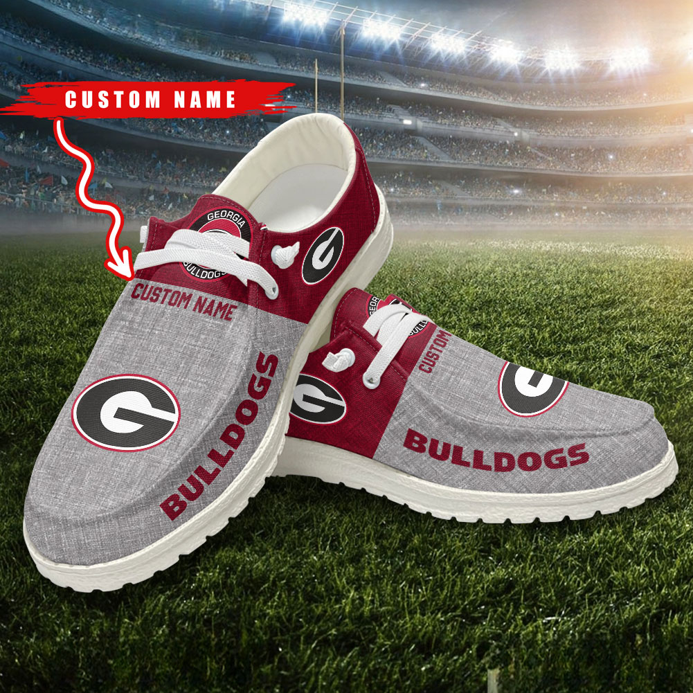 Georgia Bulldogs Personalized Hey Dude Shoes