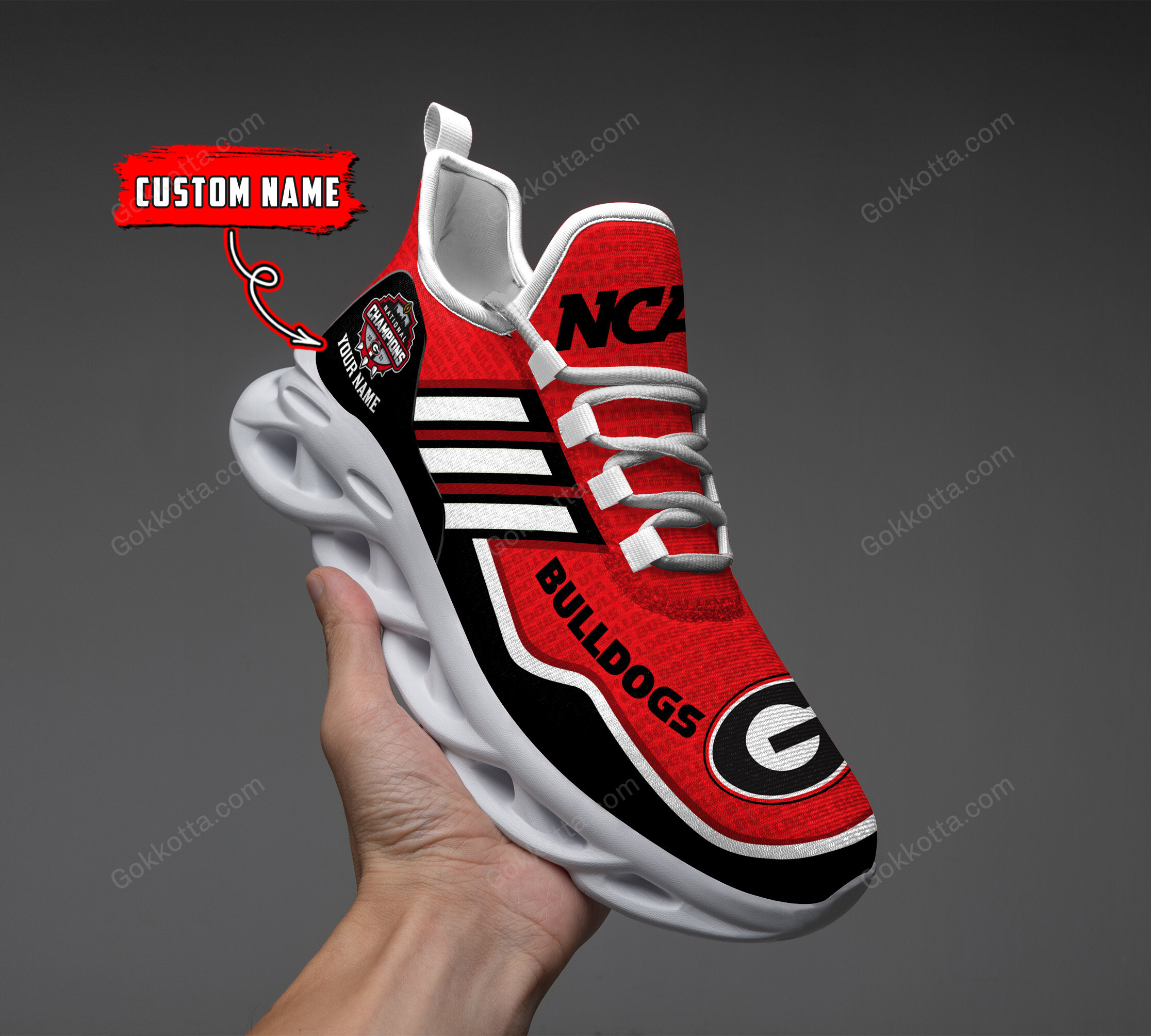 Georgia Bulldogs Personalized Max Soul Shoes THS22011101