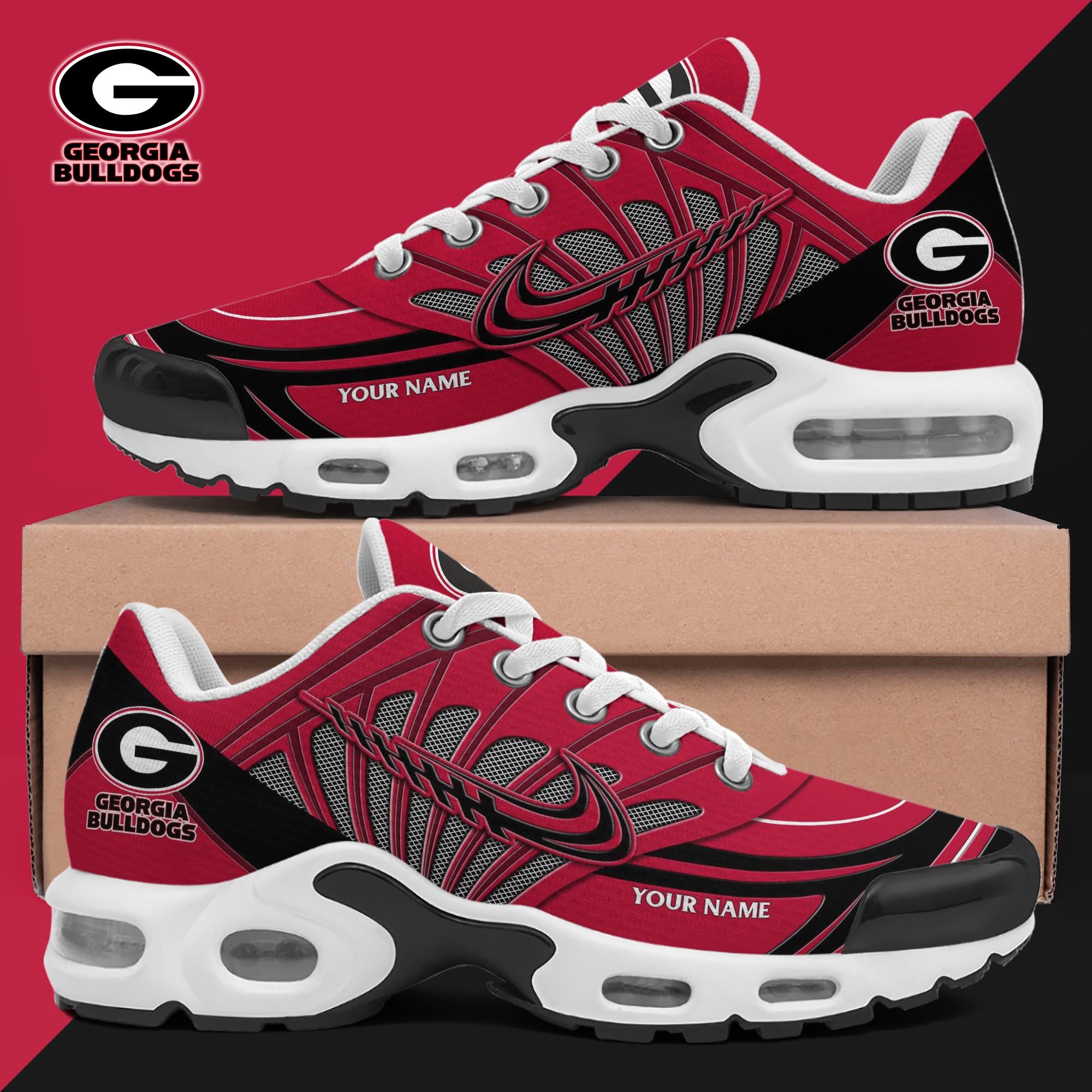 Georgia Bulldogs TN Shoes 2026 Version Custom Name 135