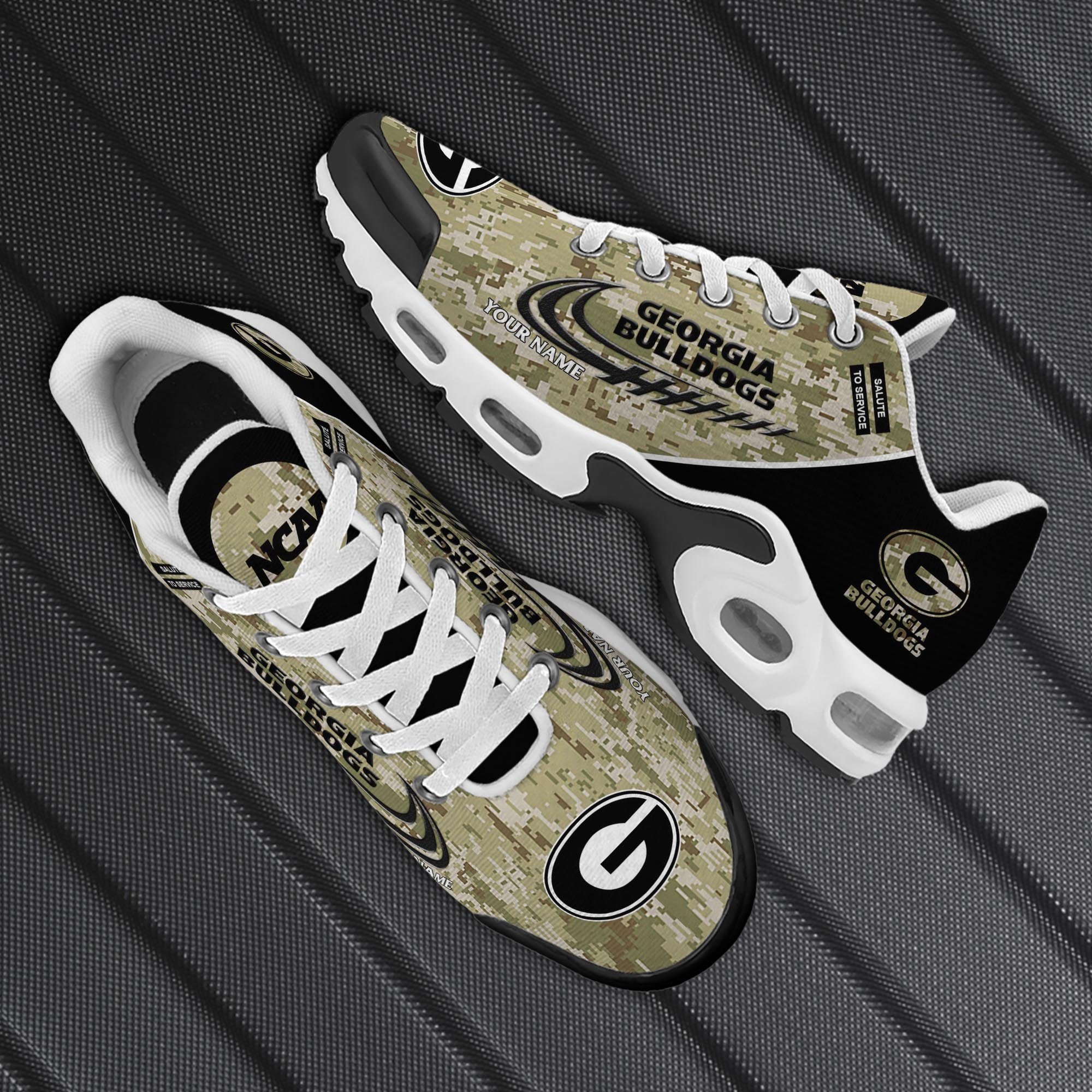 Georgia Bulldogs TN Shoes 2026 Version Custom Name, Camouflage Shoes, Gifts For Football Lovers PH636