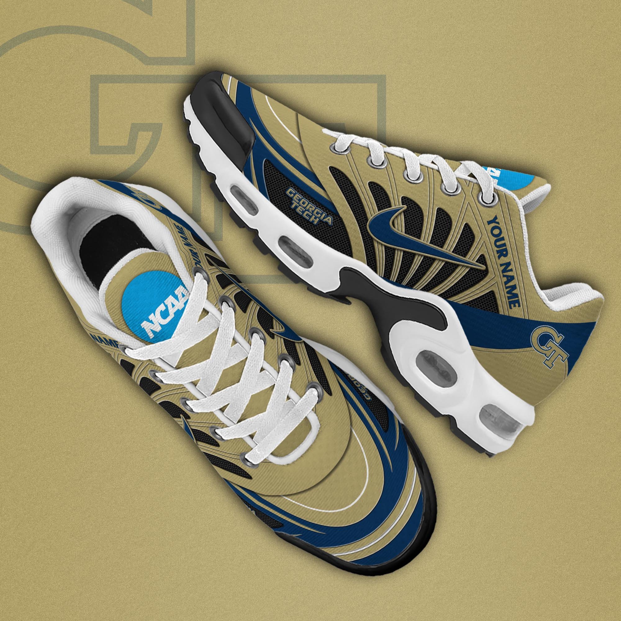 Georgia Tech Yellow Jackets TN Shoes 2026 Version Custom Name