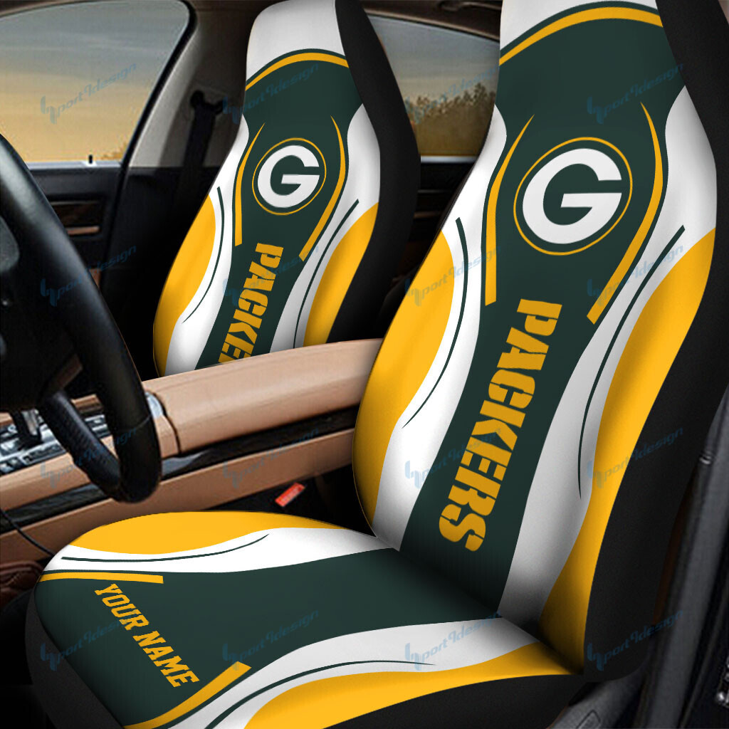 Green Bay Packers Personalized Car Seat Covers BG56