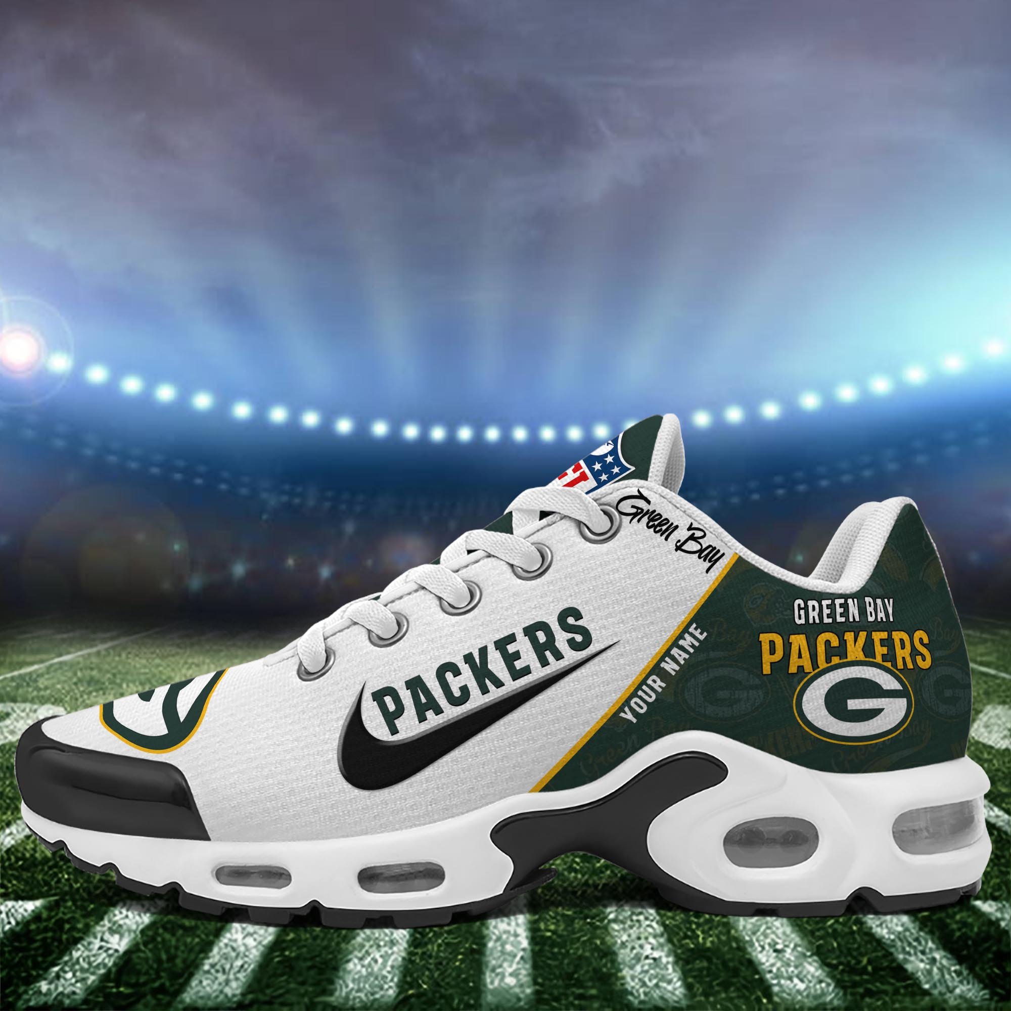 Green Bay Packers TN Shoes 2026 Versions Custom Your Name 670