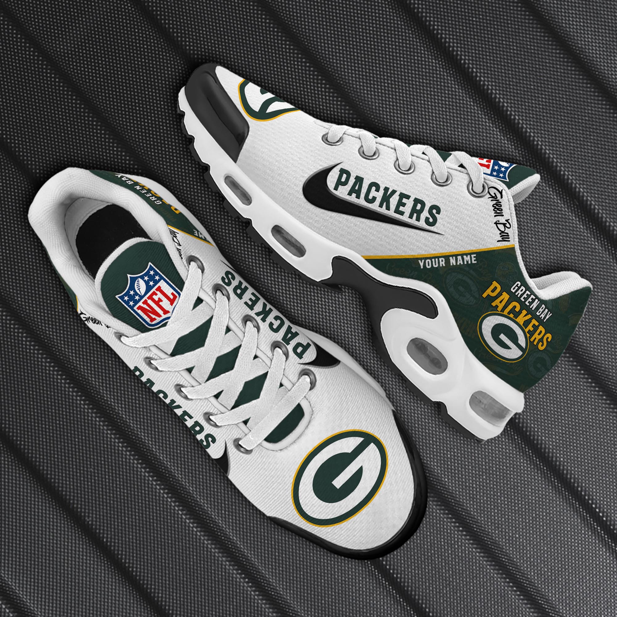Green Bay Packers TN Shoes 2026 Versions Custom Your Name 670