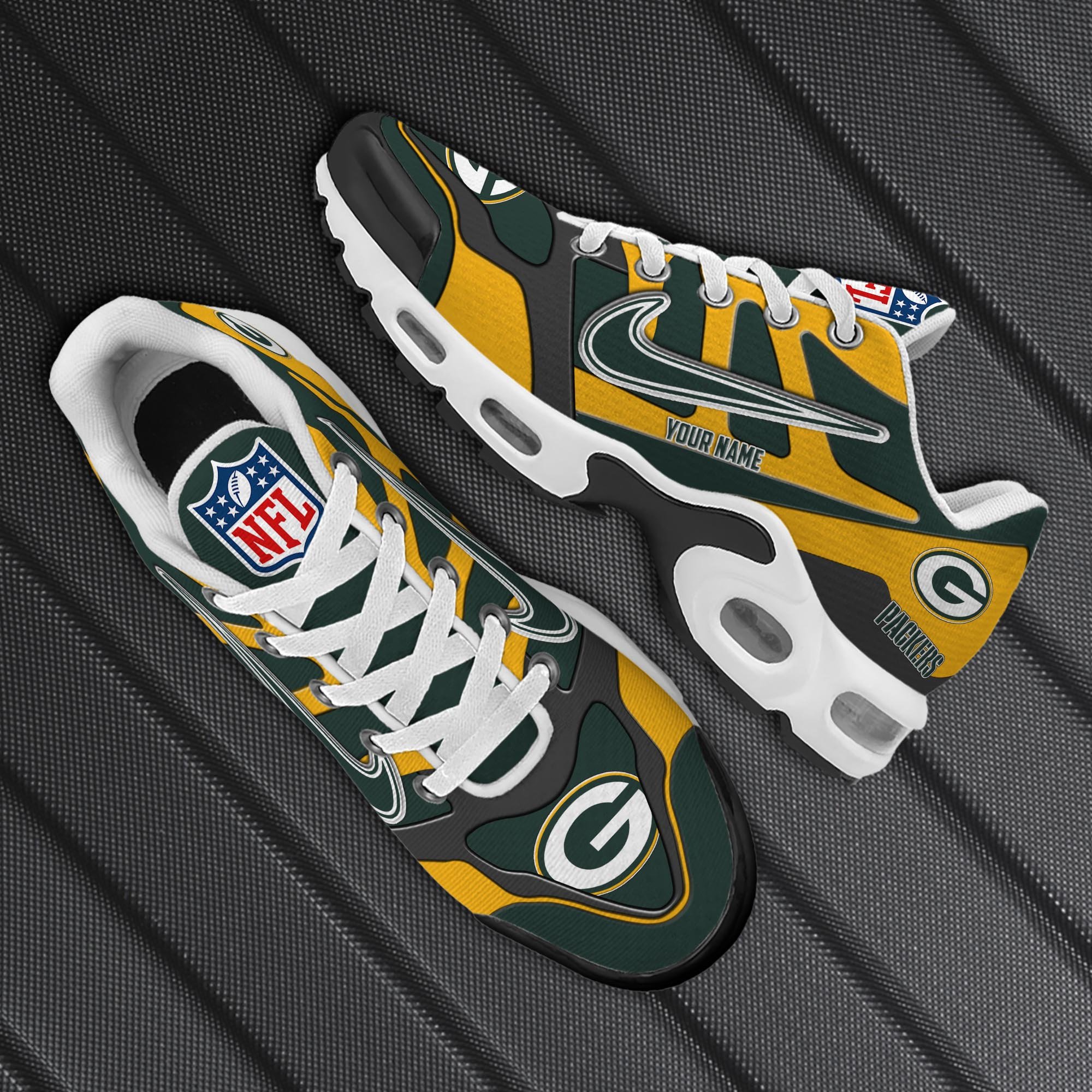 Green Bay Packers TN Shoes Custom Your Name