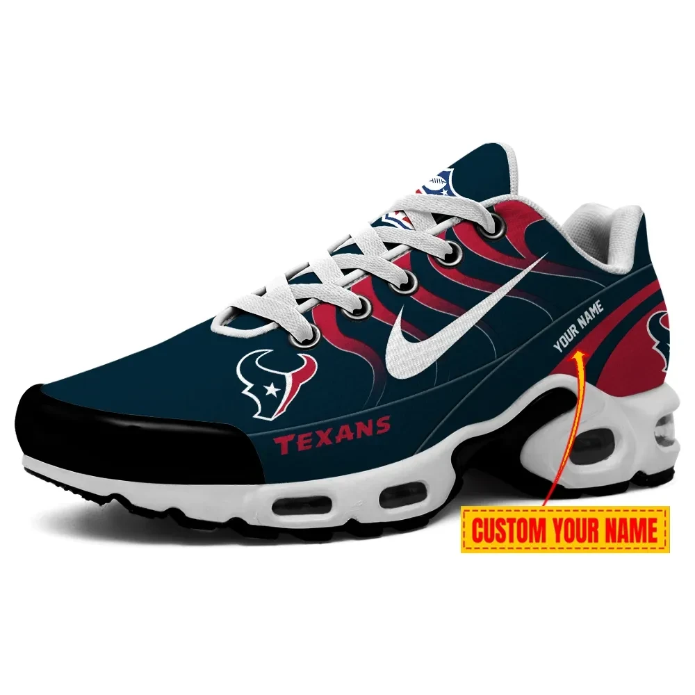 Houston Texans Personalized Name Team Mix Colors V3 TN Air Max Shoes Air Cushion Sneakers