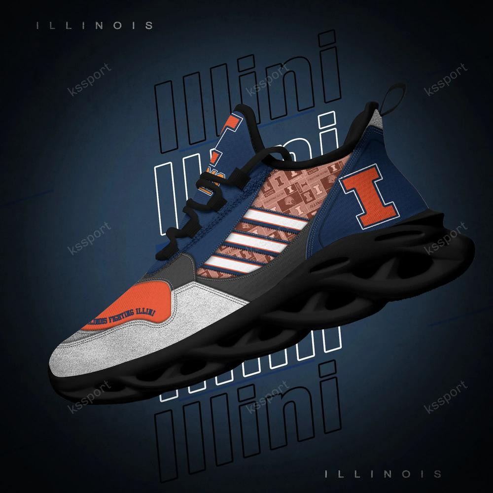 Illinois Fighting Illini Max Soul Clunky, Running Sneakers