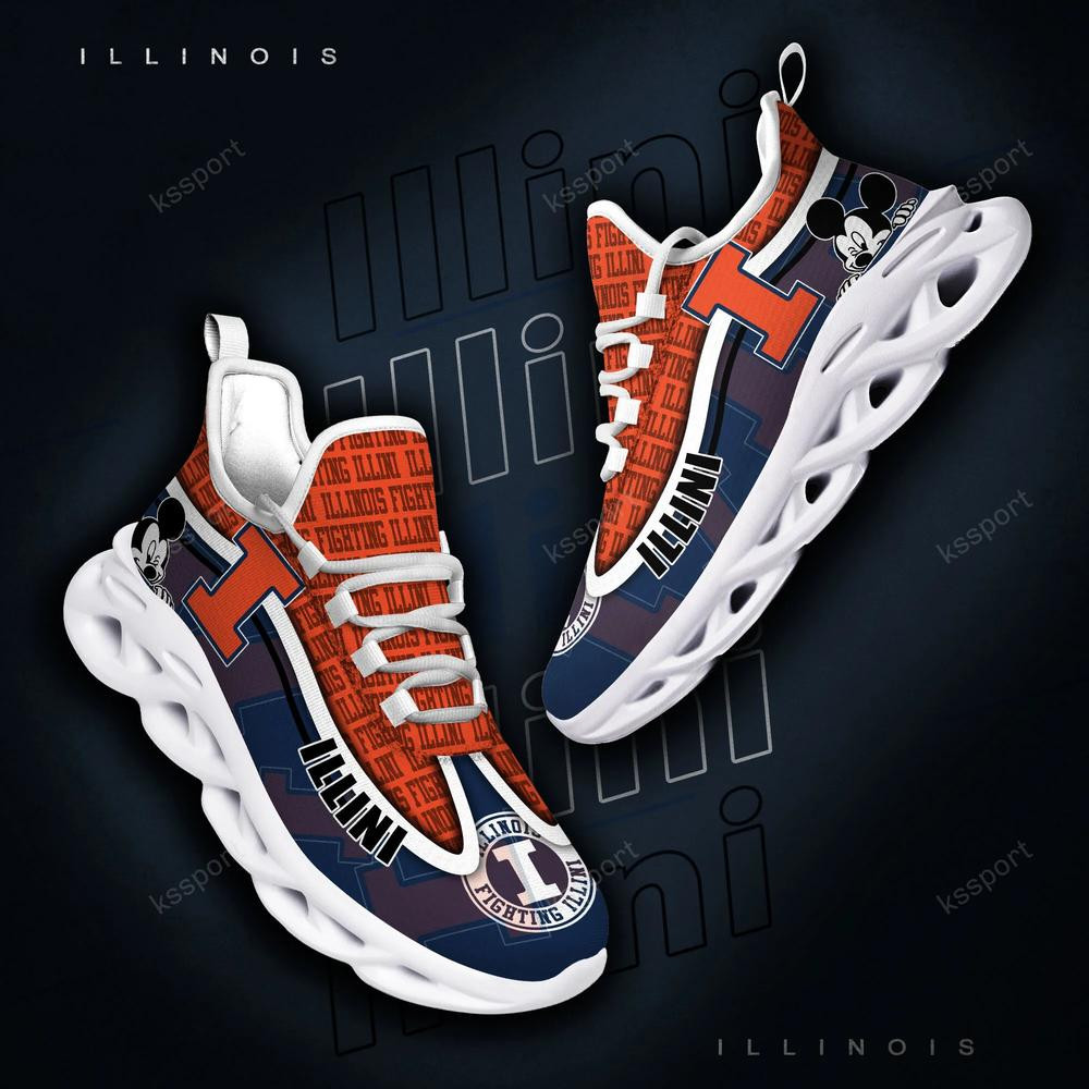 Illinois Fighting Illini Max Soul Clunky Sneakers
