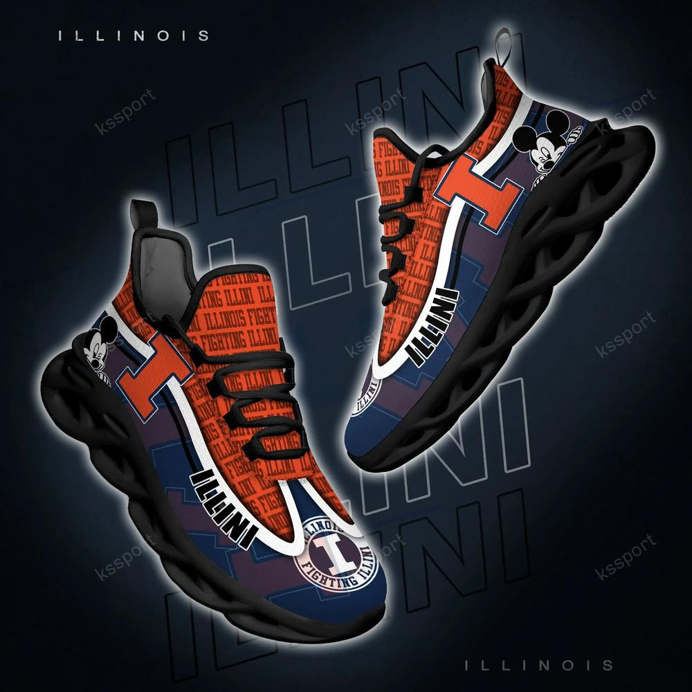 Illinois Fighting Illini Max Soul Clunky Sneakers