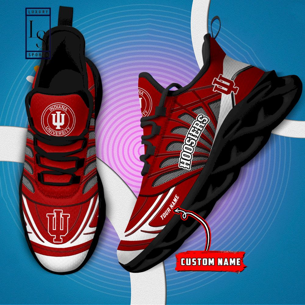 Indiana Hoosiers Custom Name Max Soul Shoes