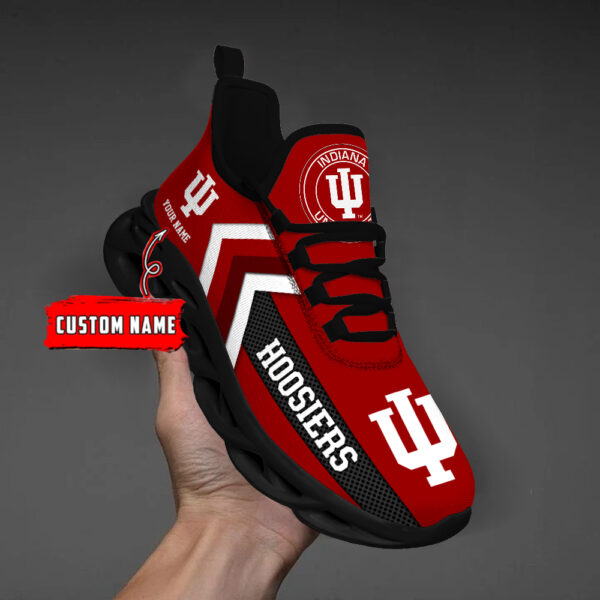 Indiana Hoosiers Personalized Custom Name Max Soul Shoes DS003