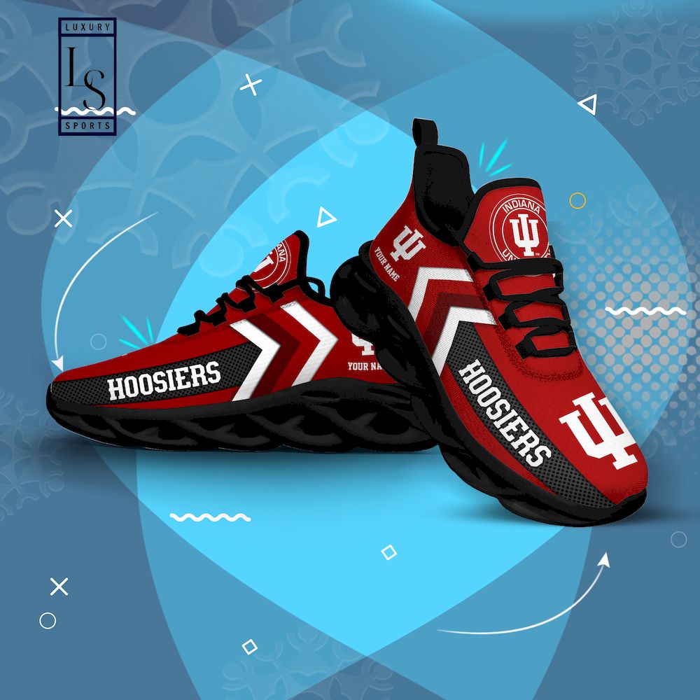 Indiana Hoosiers Personalized Max Soul Shoes