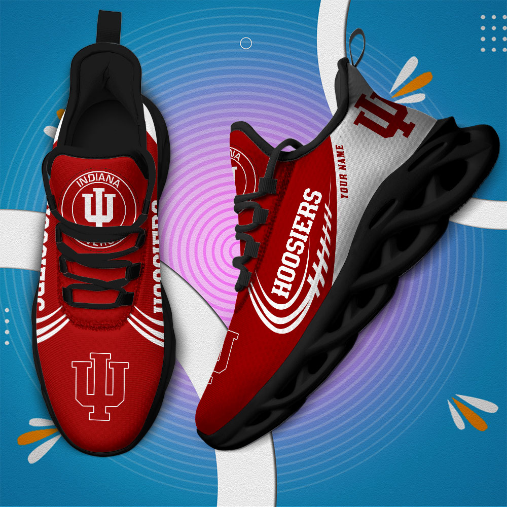 Indiana Hoosiers PERSONALIZED MAX SOUL SHOES T1