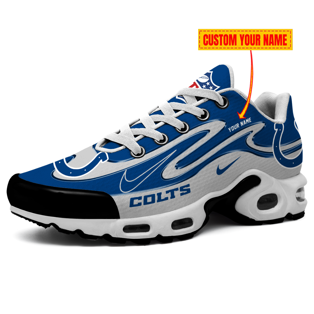 Indianapolis Colts-Best Gift For Fans Double Swoosh Personalized H56 Shoes-SP28122314ID02DS01