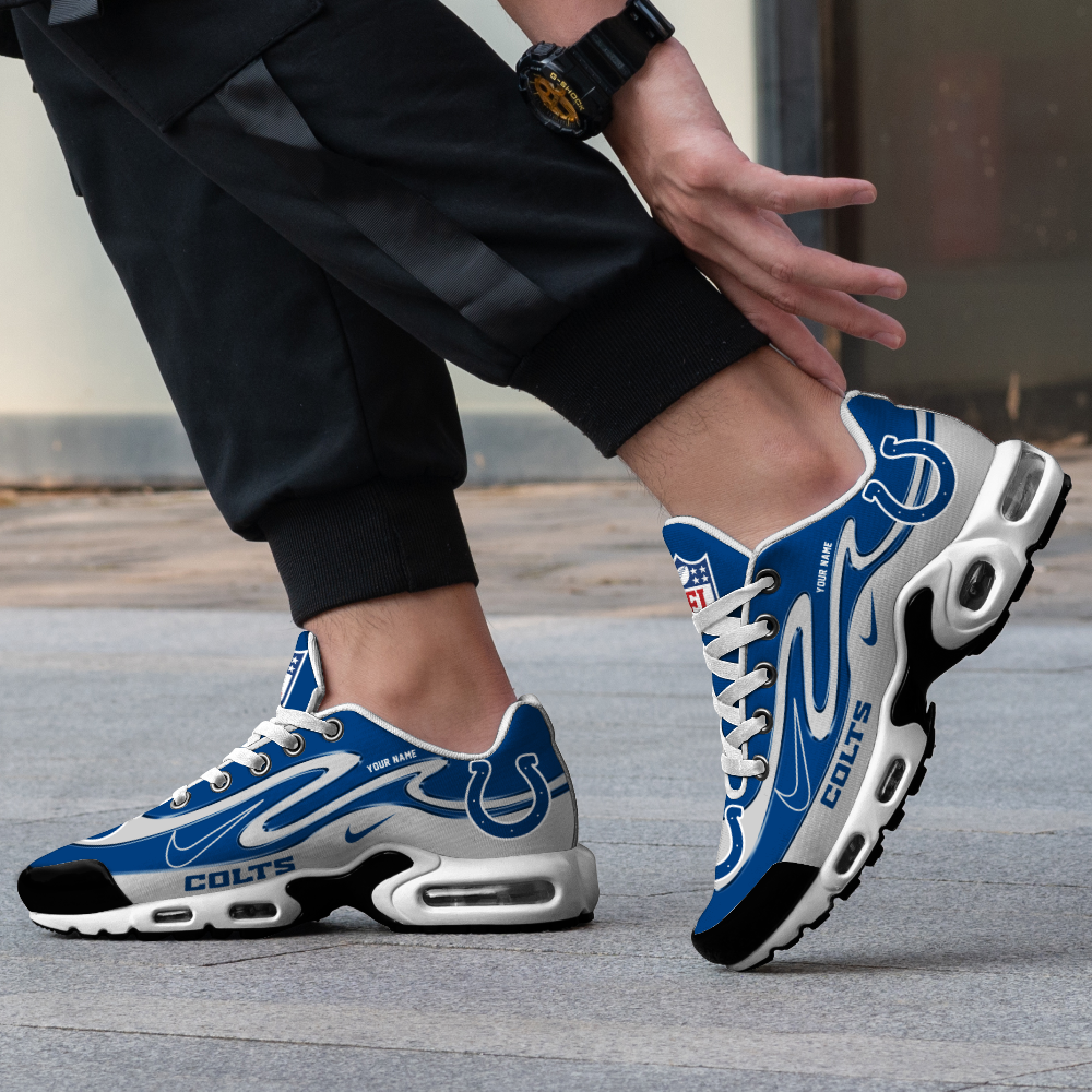 Indianapolis Colts-Best Gift For Fans Double Swoosh Personalized H56 Shoes-SP28122314ID02DS01