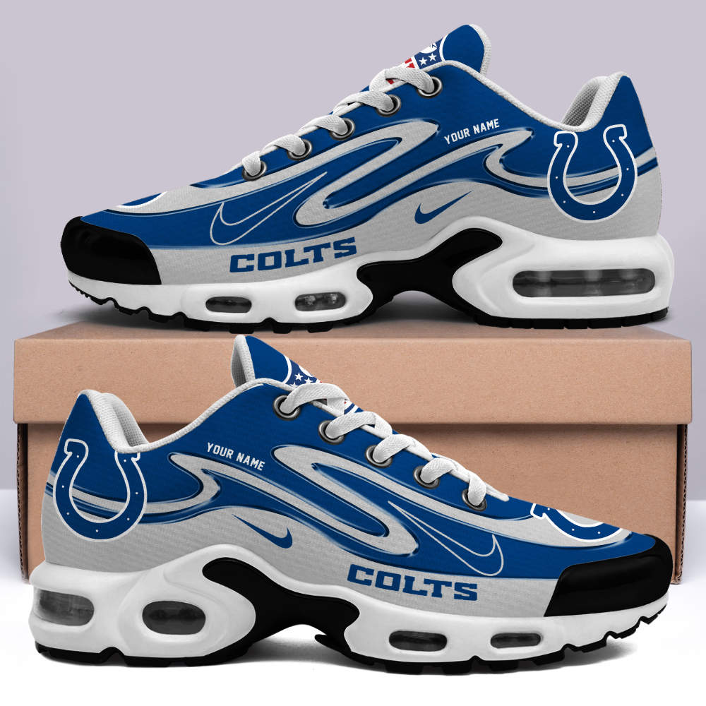 Indianapolis Colts-Best Gift For Fans Double Swoosh Personalized H56 Shoes-SP28122314ID02DS01