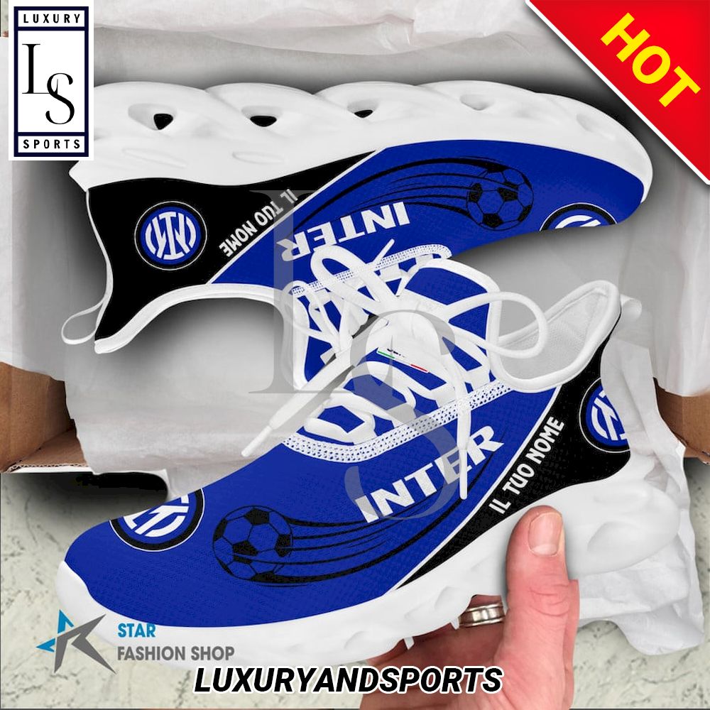 Inter Calcio Serie A Custom Name Max Soul Shoes
