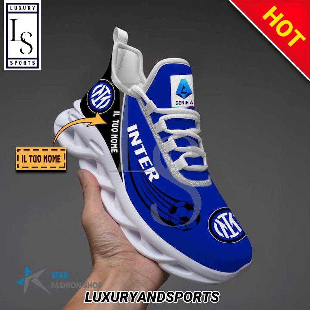 Inter Calcio Serie A Custom Name Max Soul Shoes