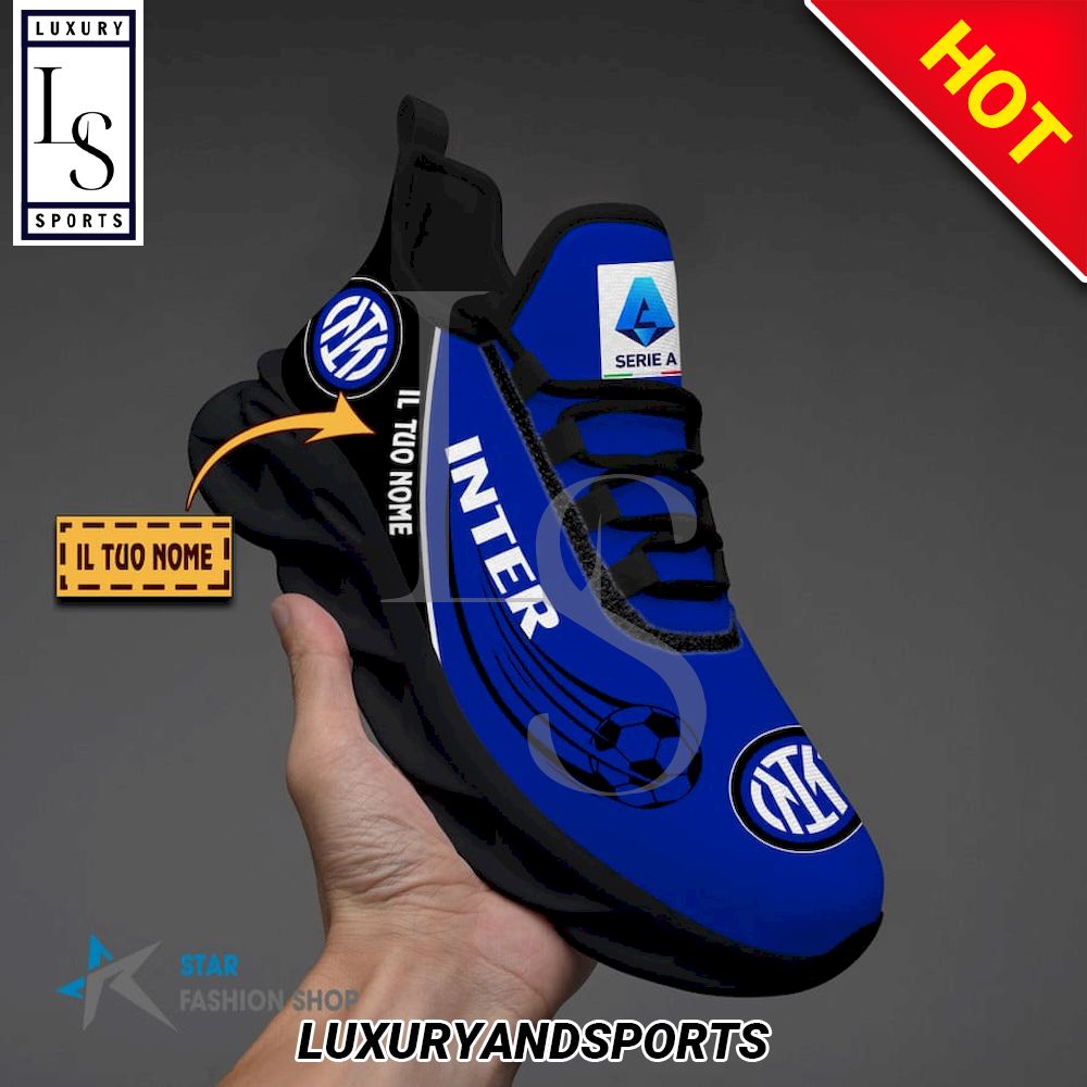 Inter Calcio Serie A Custom Name Max Soul Shoes