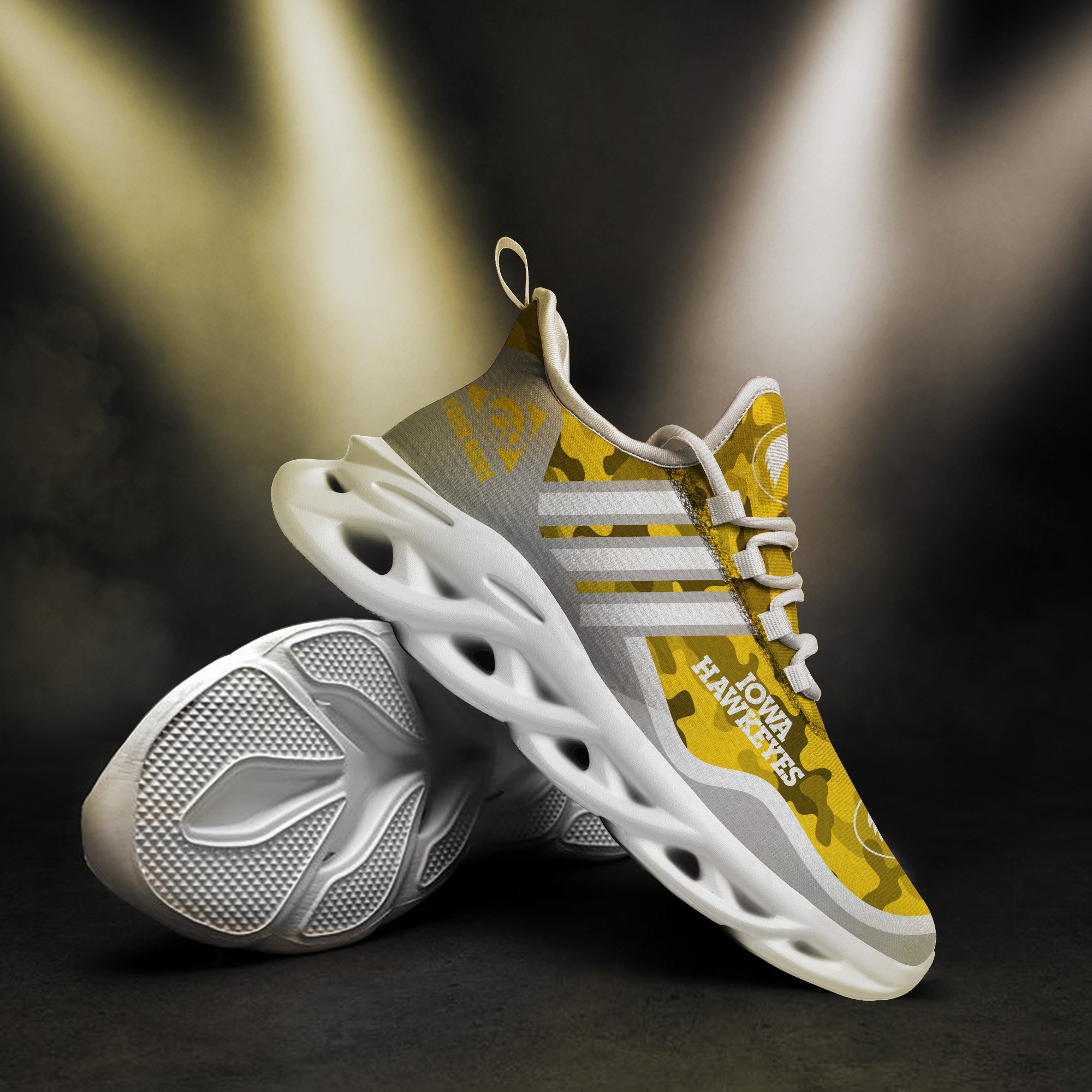 Iowa Hawkeyes Black Max Soul Shoes 2026 Versions Custom Name 466