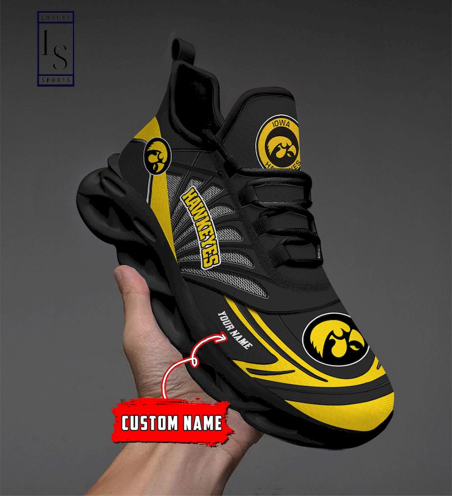Iowa Hawkeyes Custom Name Max Soul Shoes