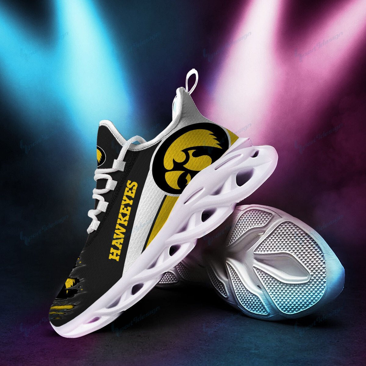 Iowa Hawkeyes Max Soul YZ Running Sneakers 981
