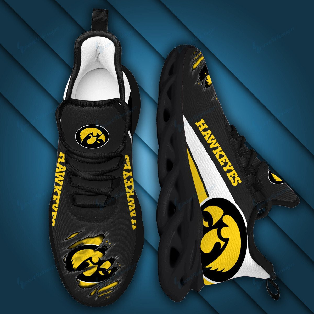 Iowa Hawkeyes Max Soul YZ Running Sneakers 981