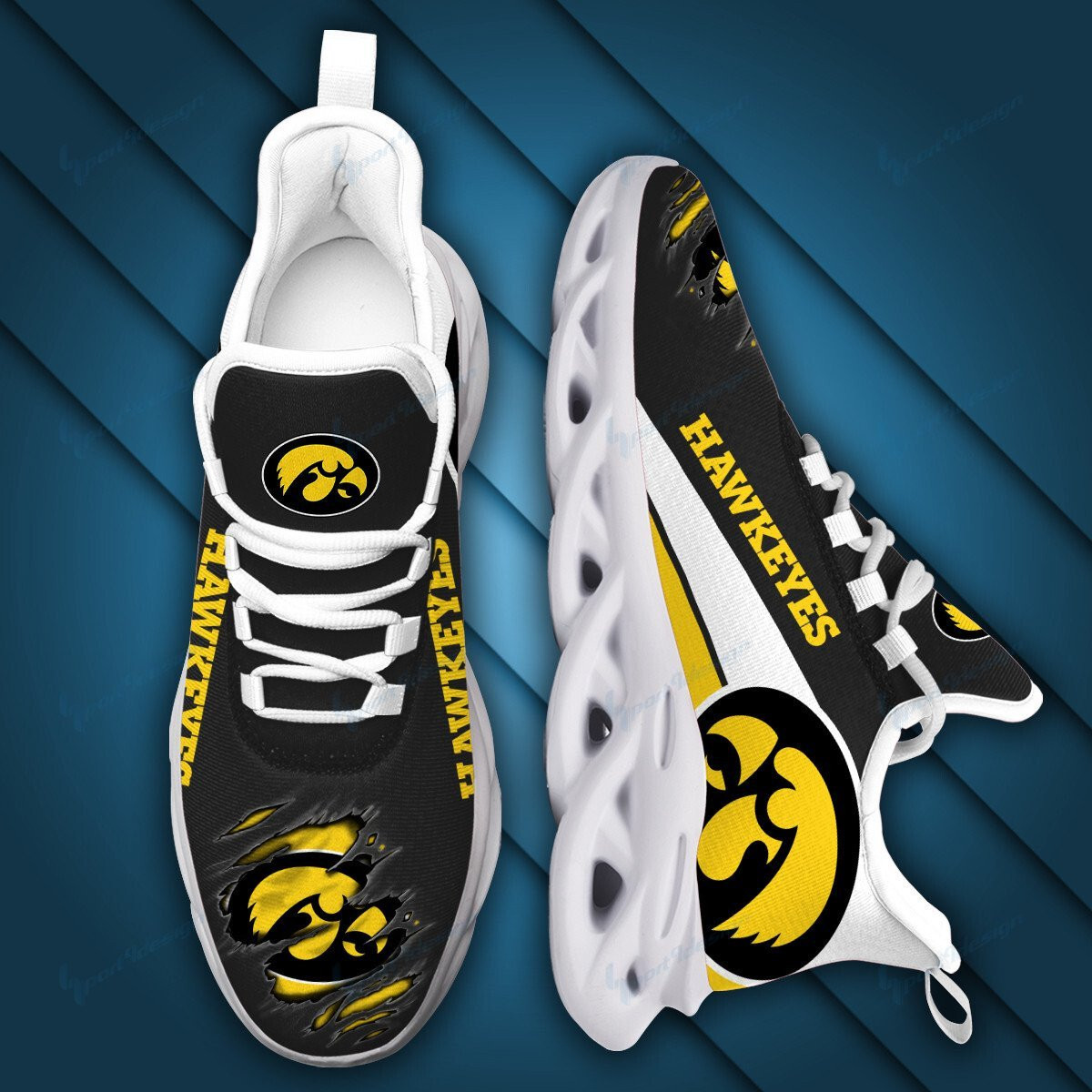 Iowa Hawkeyes Max Soul YZ Running Sneakers 981