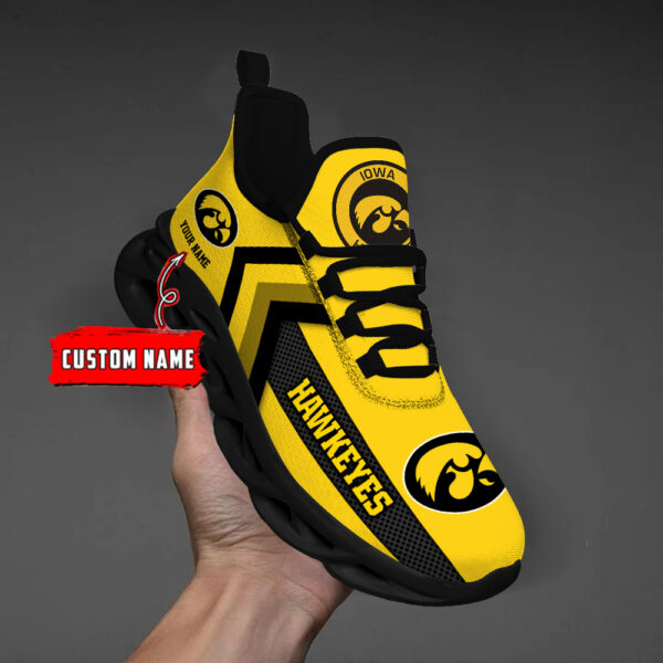 Iowa Hawkeyes Personalized Custom Name Max Soul Shoes DS003