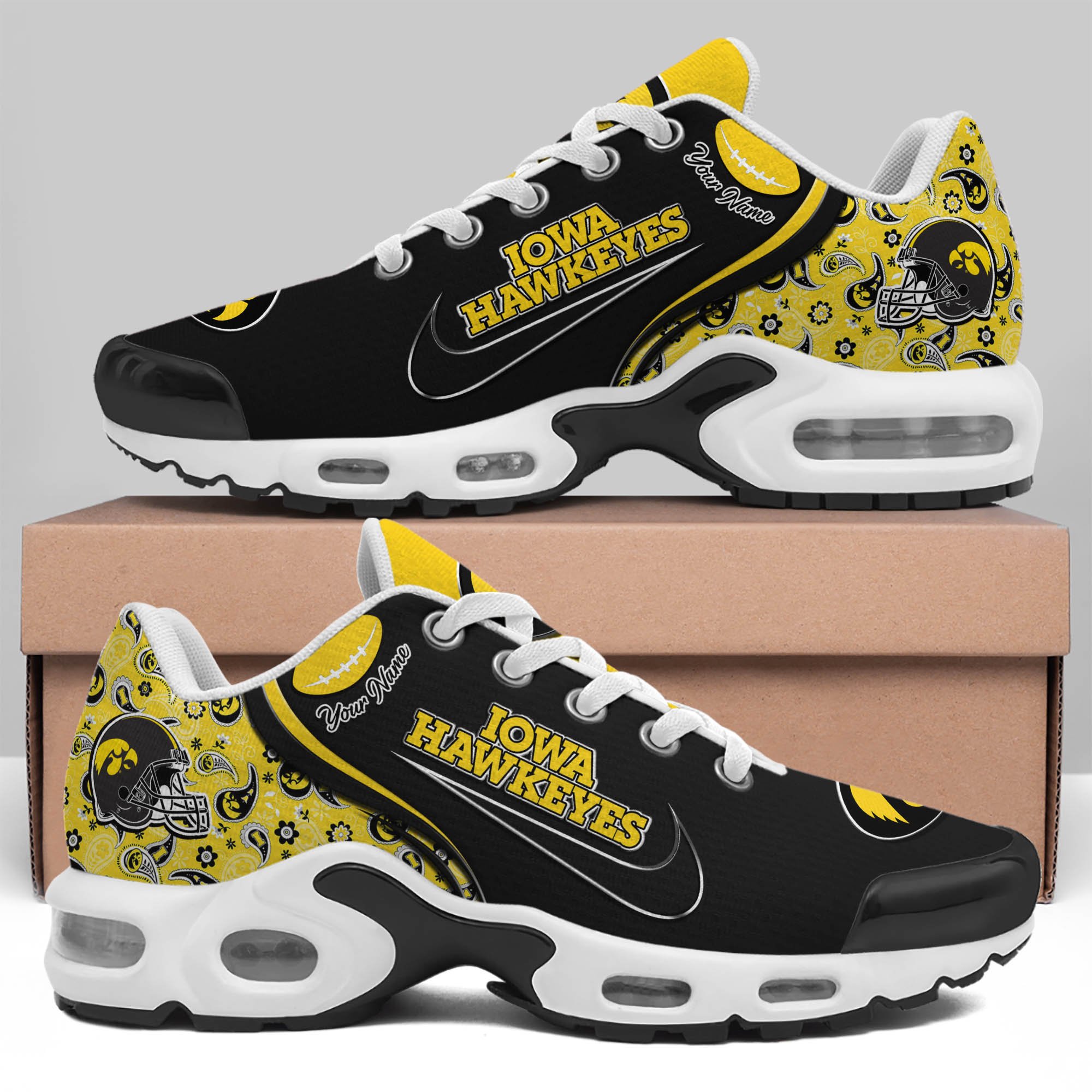 Iowa Hawkeyes TN Shoes 2026 Version Custom Your Name 499