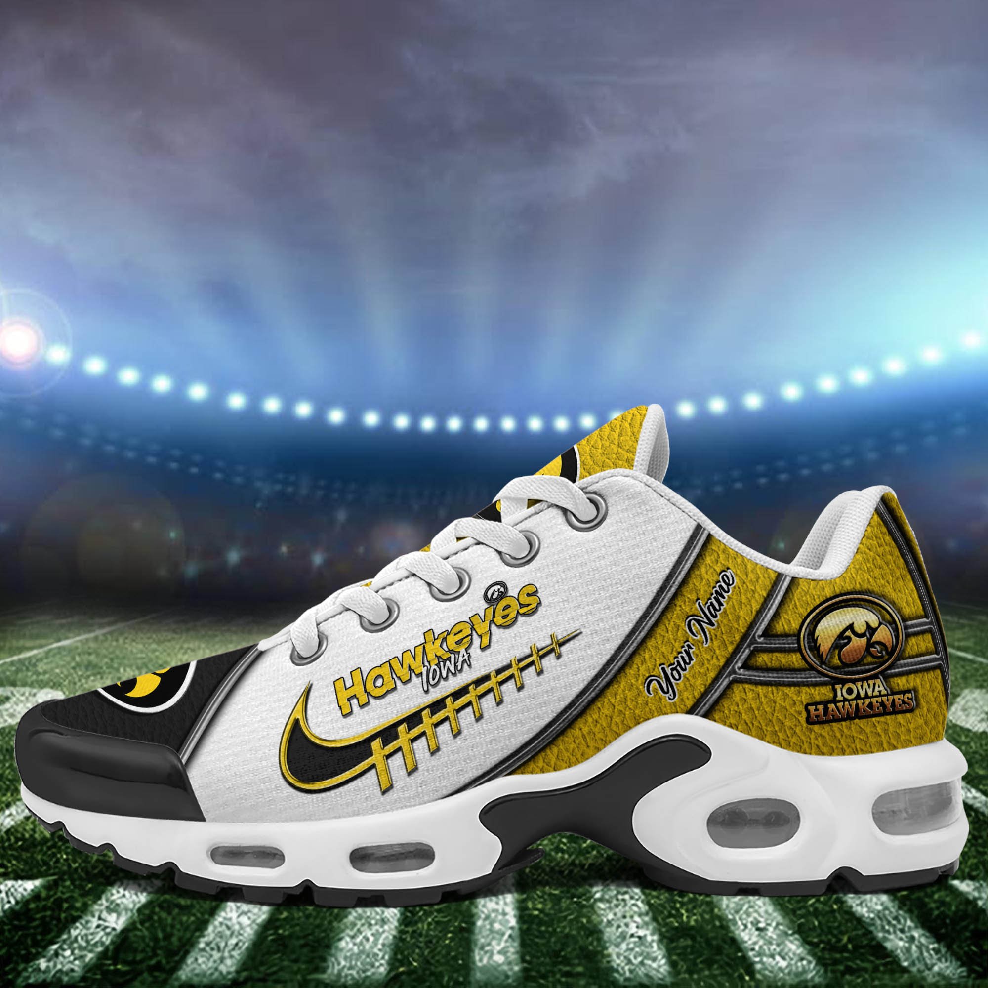 Iowa Hawkeyes TN Shoes 2026 Version Custom Your Name, Football Team Shoes 516