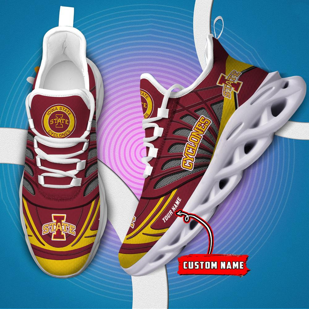 Iowa State Cyclones Custom Name Max Soul Shoes