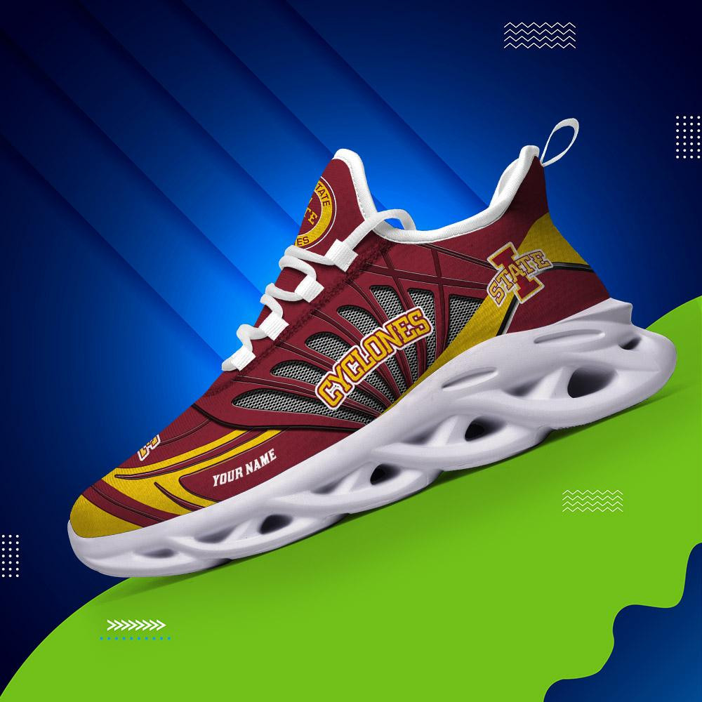 Iowa State Cyclones Custom Name Max Soul Shoes