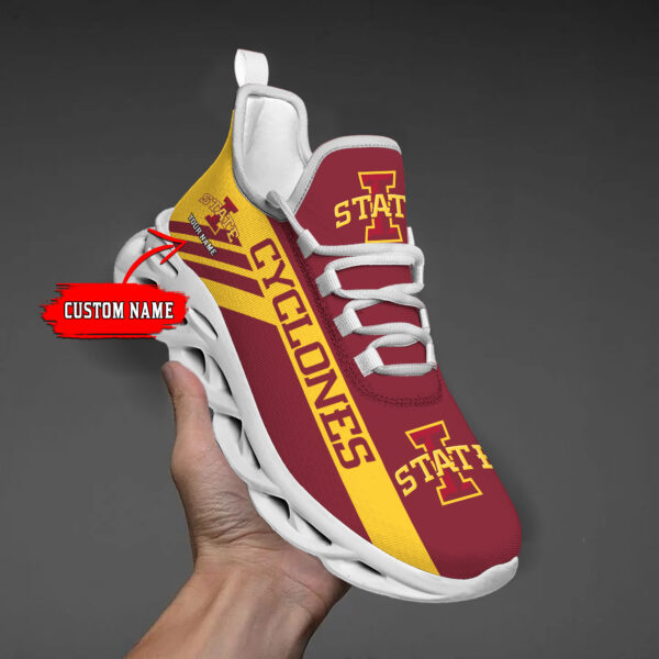 Iowa State Cyclones Custom Name PERSONALIZED MAX SOUL SHOES DS004