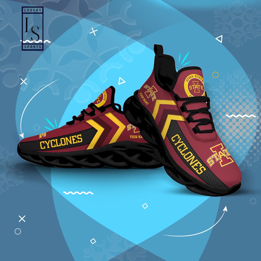 Iowa State Cyclones Personalized Max Soul Shoes