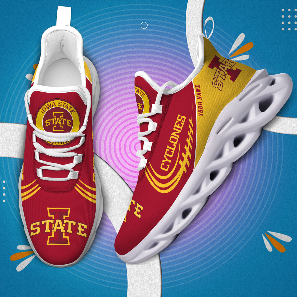 Iowa State Cyclones PERSONALIZED MAX SOUL SHOES T1