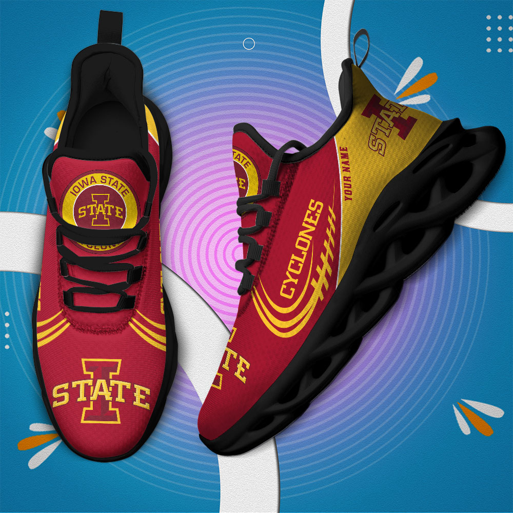 Iowa State Cyclones PERSONALIZED MAX SOUL SHOES T1