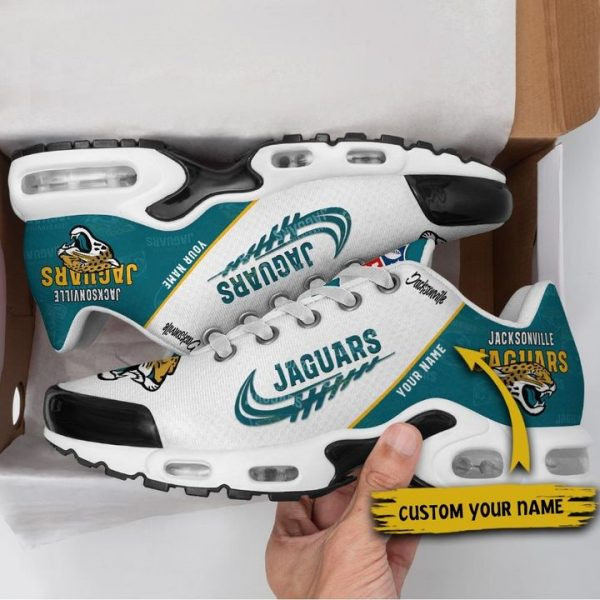 Jacksonville Jaguars Personalized Name Team Mix Colors Wing Logo TN Air Max Shoes Air Cushion Sneakers