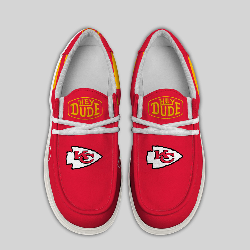 Kansas City Chiefs – Football Hey Dude Canvas Loafer Shoes