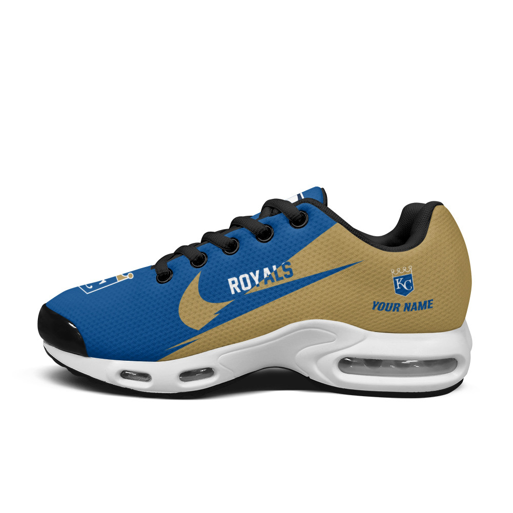 Kansas City Royals Personalized Name Team Logo Wings Of God Pattern TN Air Max Shoes Air Cushion Sneakers
